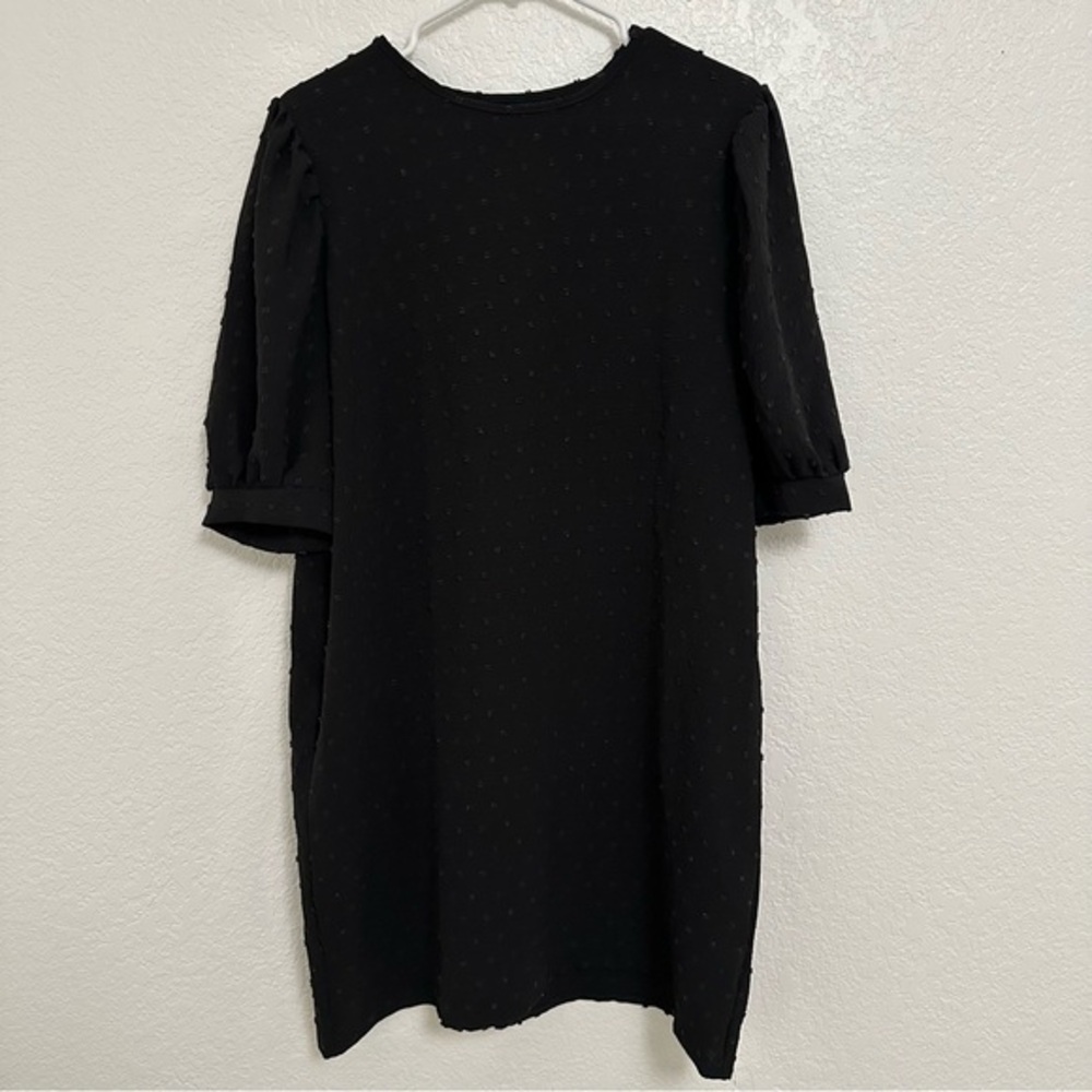 Womens Black Dress with‎ Puff Sleeve